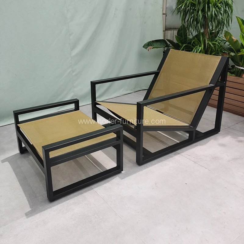 Aluminiozko aulki bakarreko sofa oinetako konbinazioa