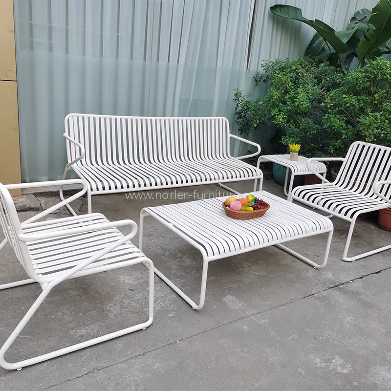 Herdoilaren froga iraunkorra aluminiozko marko guztia kanpoko sofa