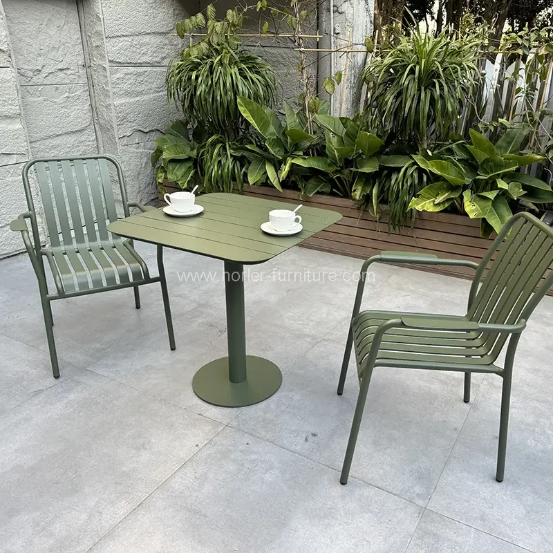 Kanpoko aluminiozko jantoki erraza Kanpoko aluminiozko jantoki erraza