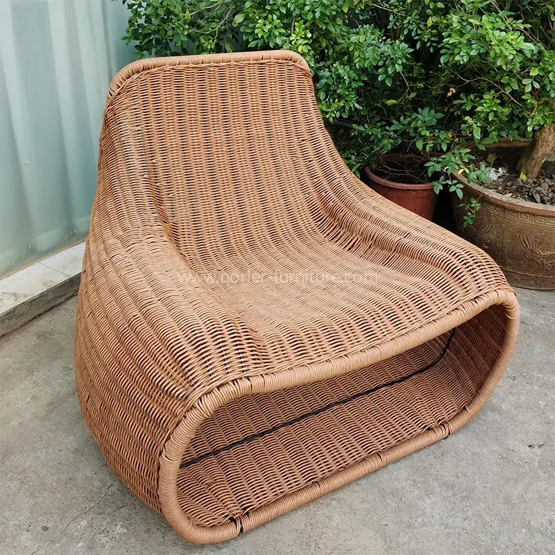 Kanpoko patioa Rattan Altzariak Aisia Aulkia