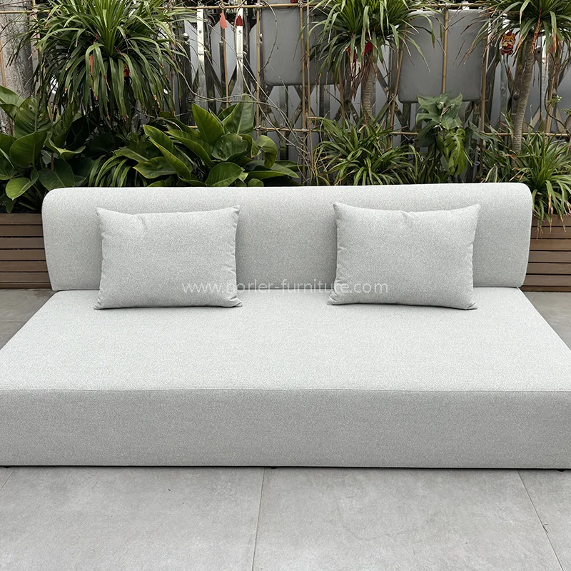 Kanpoko iragazgaitza Oihalezko sofa multzoa