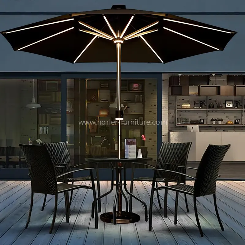 Smart LED Eguzki hozte eta berotzeko arina parasol